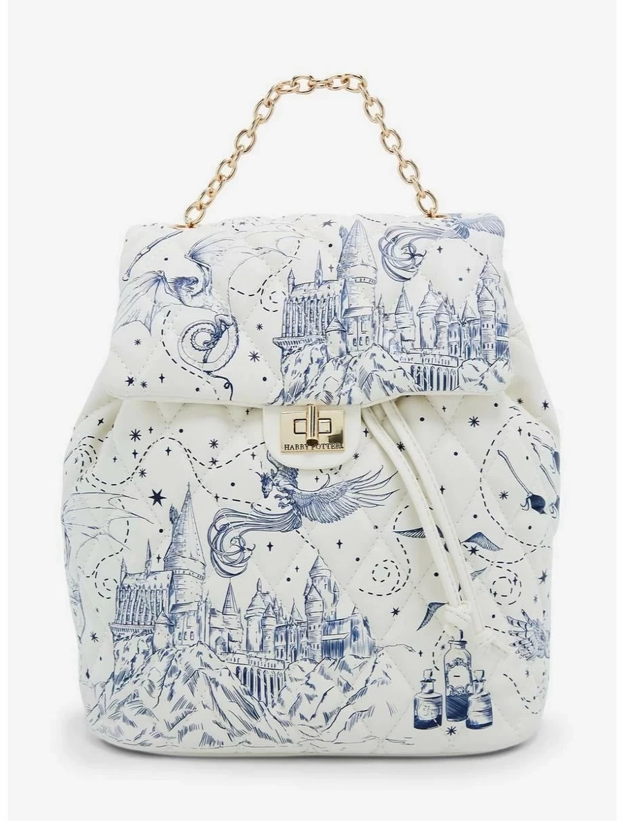 Harry Potter Hogwarts Mini Backpack - Icons Map Design - BoxLunch Exclusive Collectible