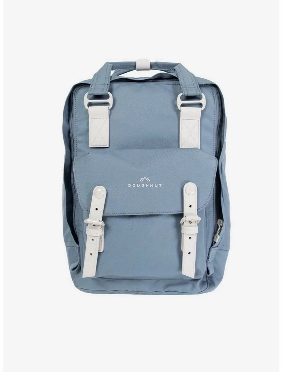 Monet Inspired Dusty Blue Doughnut Macaron Backpack - Stylish & Unique Design