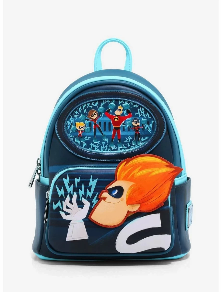 Loungefly The Incredibles Syndrome Mini Backpack - Disney Pixar Collectible Boxlunch Exclusive
