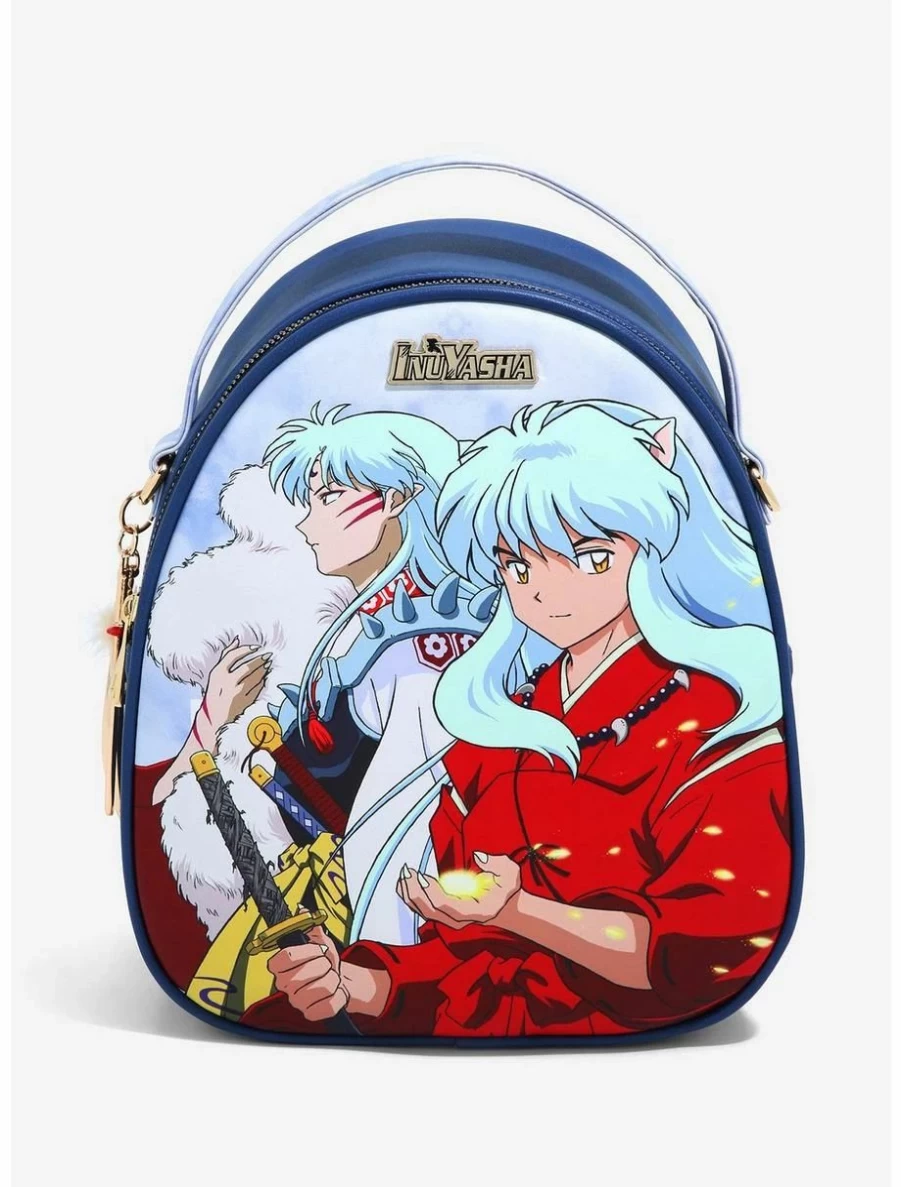 "Inuyasha Anime Mini Backpack - Brothers & Weapons Theme - BoxLunch Exclusive Collectible"