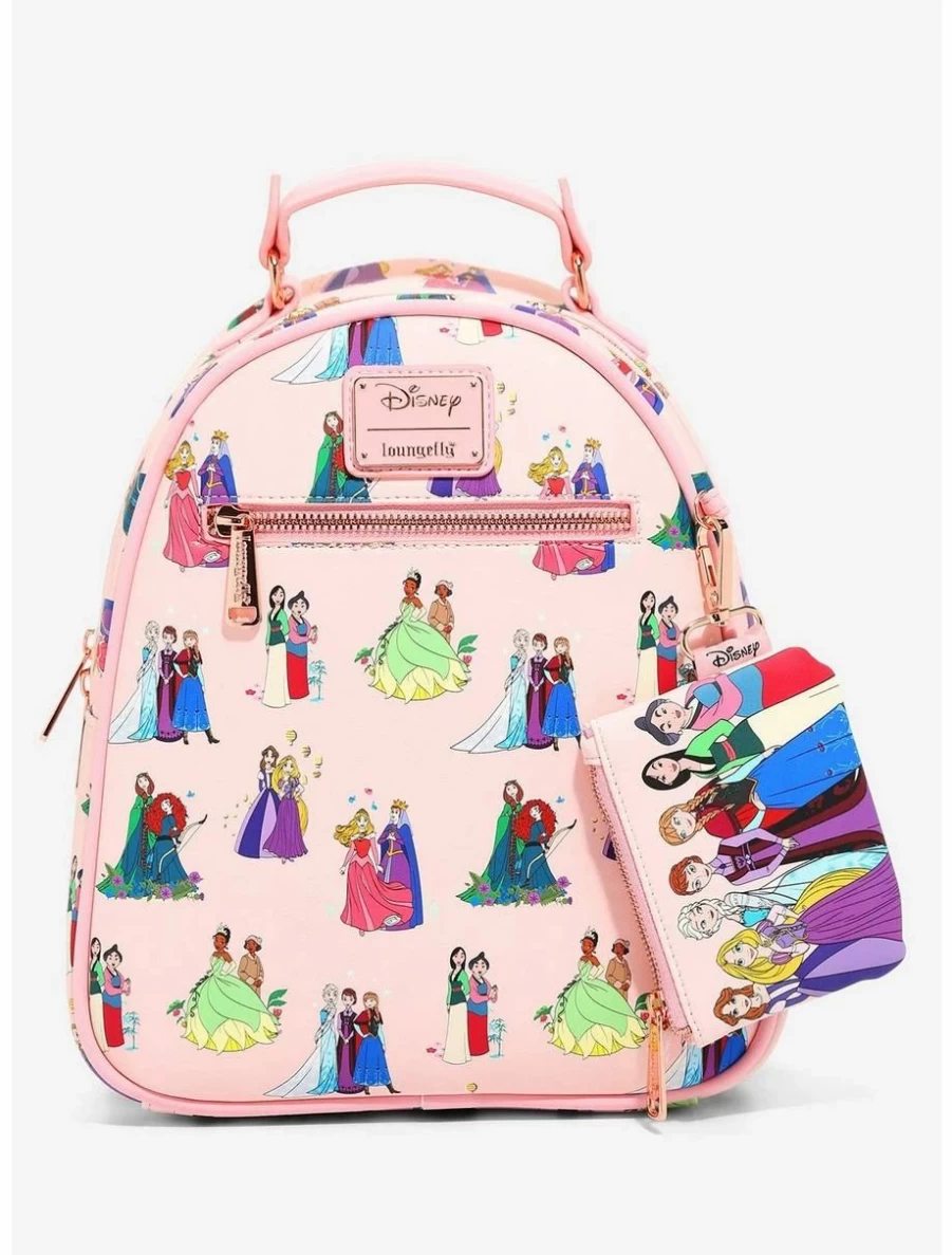 Loungefly Exclusive Disney Princess Mother Daughter Mini Backpack Set with Coin Purse | BoxLunch