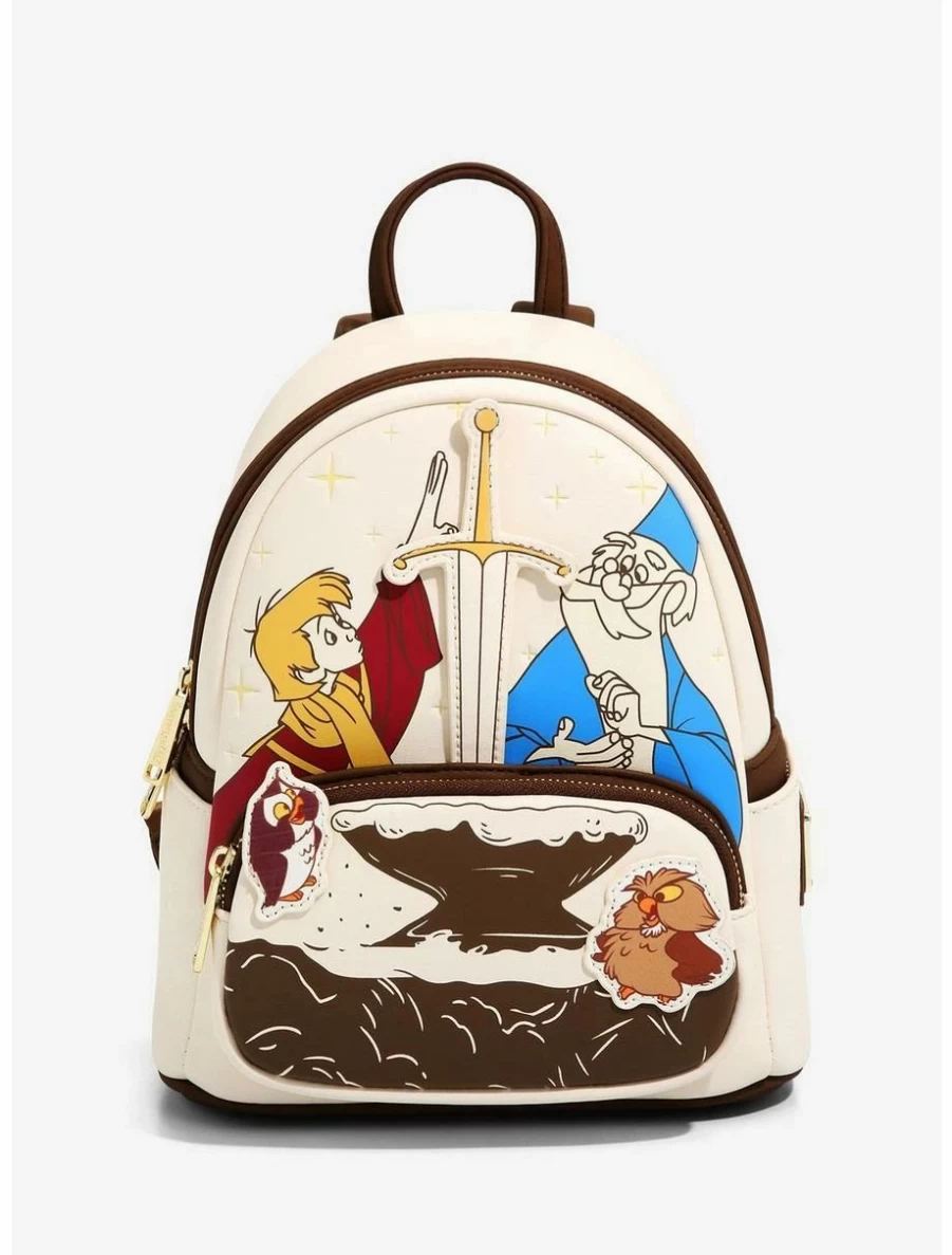 Loungefly Disney Mini Backpack: The Sword in The Stone Arthur & Merlin - BoxLunch Exclusive Collectible