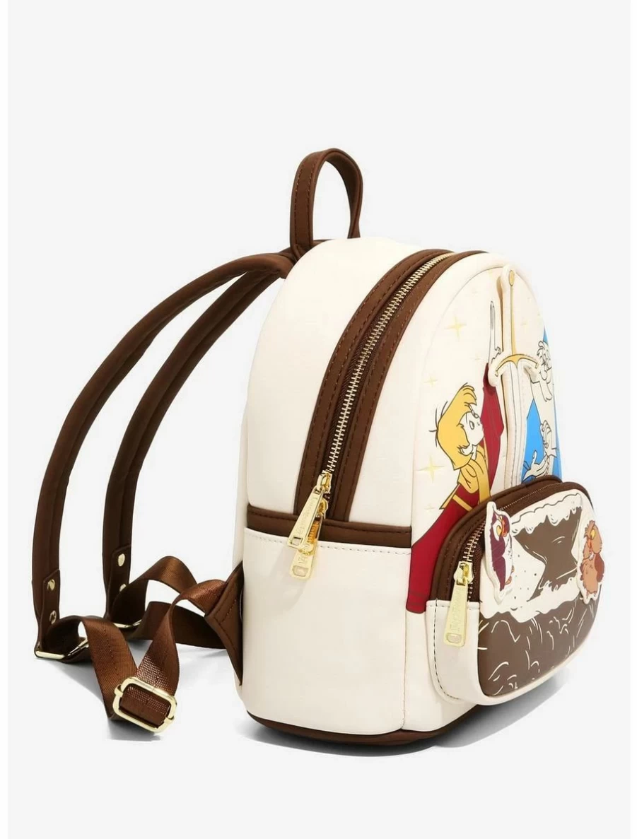 Loungefly Disney Mini Backpack: The Sword in The Stone Arthur & Merlin - BoxLunch Exclusive Collectible