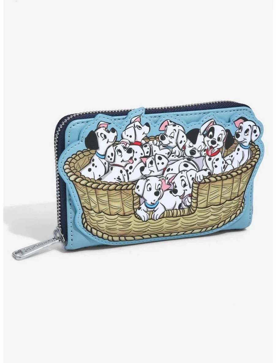 Loungefly Disney 101 Dalmatians Puppy Basket Mini Zip Wallet – BoxLunch Exclusive Collectible
