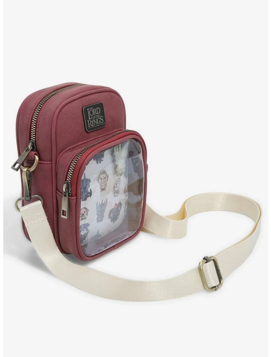 "The Lord of the Rings Chibi Villains Crossbody Bag - BoxLunch Exclusive Collector's Pin Design"