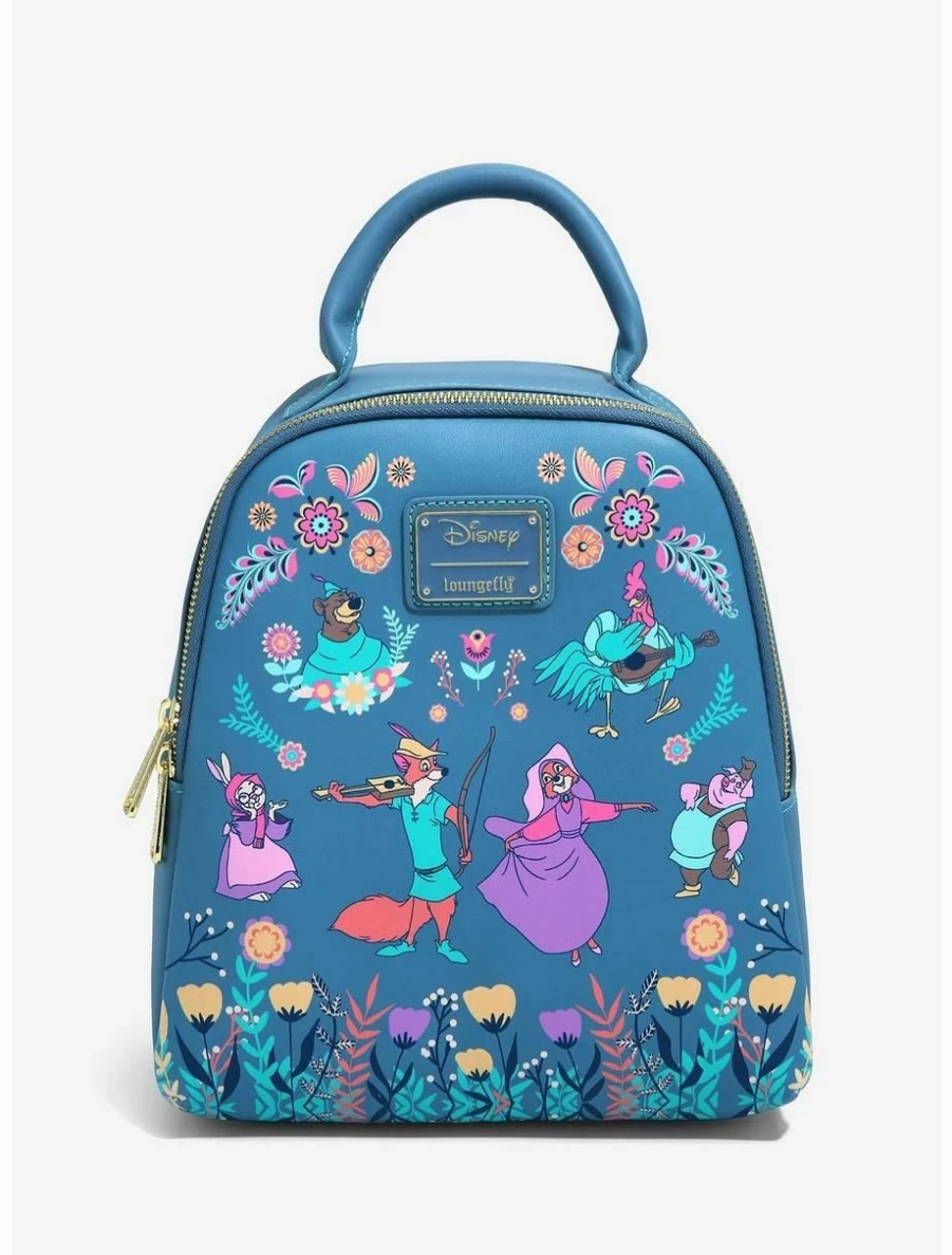 Disney Robin Hood Sherwood Forest Floral Mini Backpack Loungefly Boxlunch Exclusive