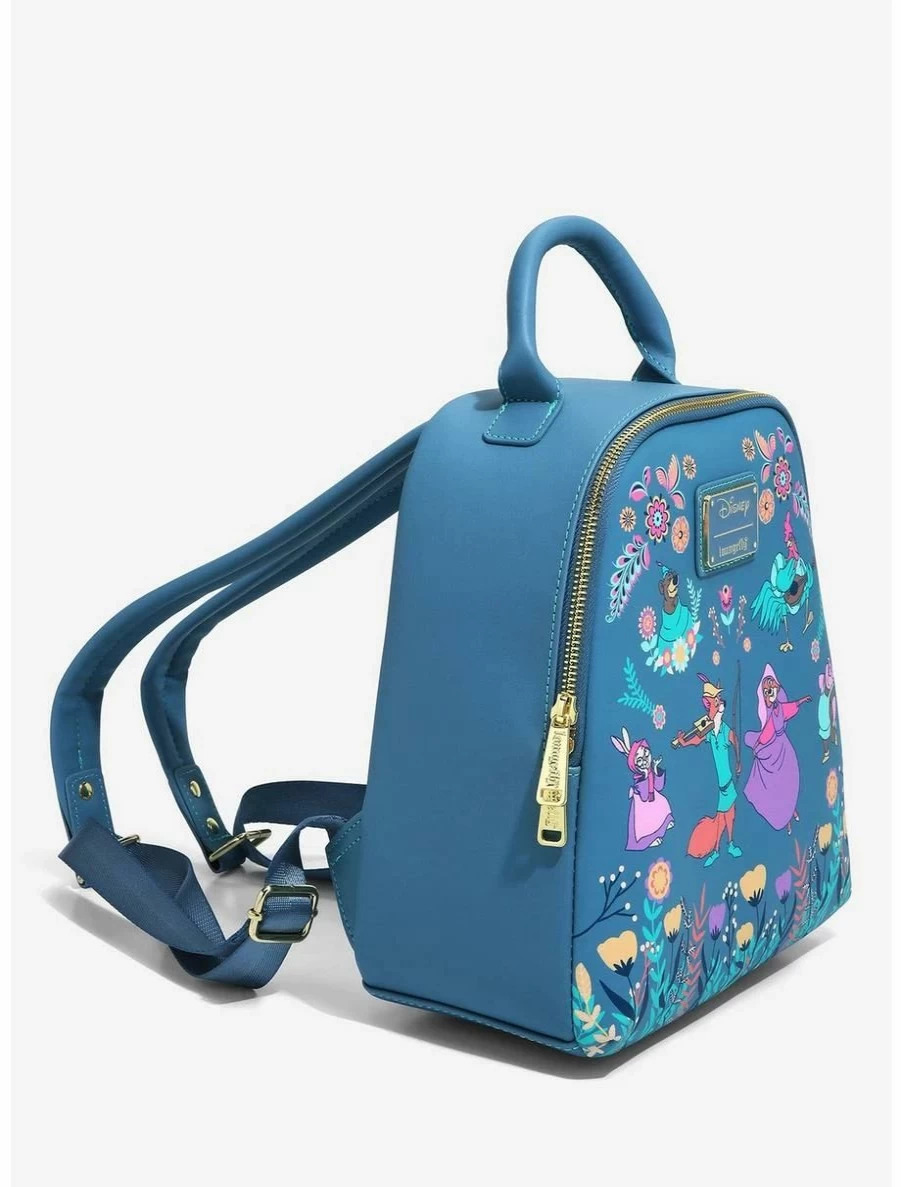 Disney Robin Hood Sherwood Forest Floral Mini Backpack Loungefly Boxlunch Exclusive