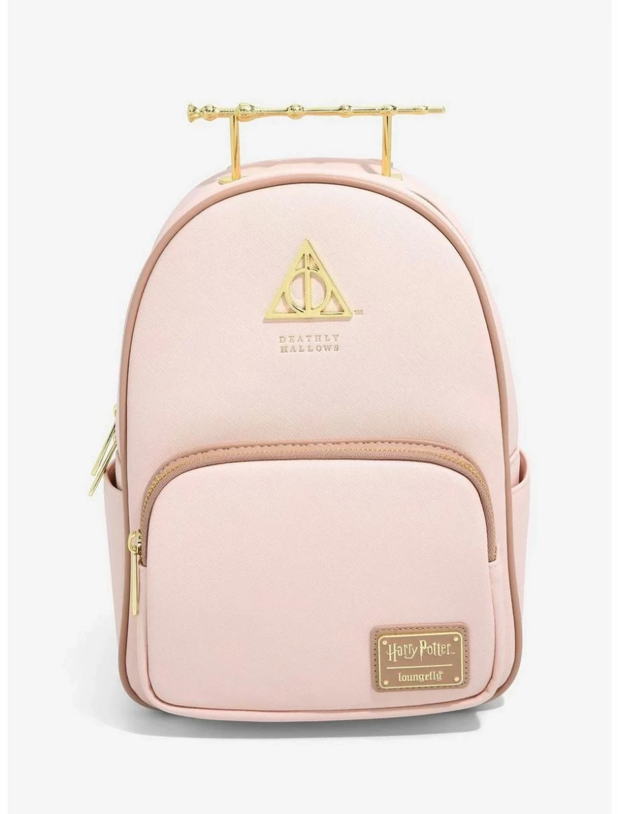 Loungefly Harry Potter Deathly Hallows Mini Backpack with Elder Wand Design - BoxLunch Exclusive Collectible