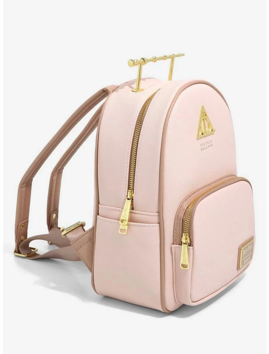 Loungefly Harry Potter Deathly Hallows Mini Backpack with Elder Wand Design - BoxLunch Exclusive Collectible