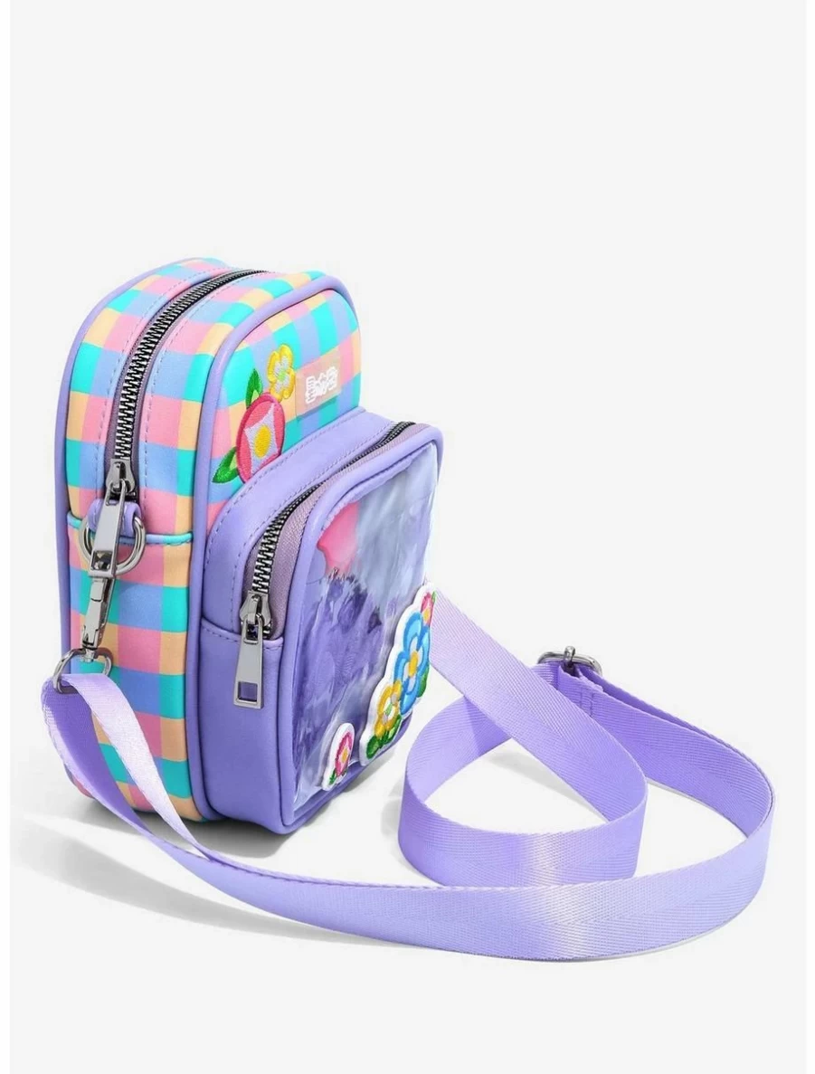 "Nintendo Kirby Checkered Floral Crossbody Bag - BoxLunch Exclusive Collector's Item"