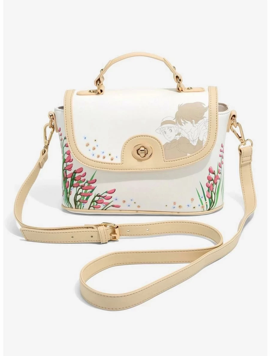 "Studio Ghibli Howl's Moving Castle Floral Handbag - Sophie & Howl Design - BoxLunch Exclusive Anime Tote"