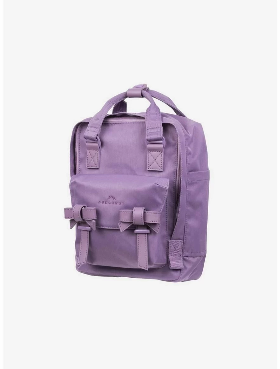 Purple Tulip Mini Backpack - Doughnut Macaroon Ribbon Series Cute Small Bag for Women & Girls