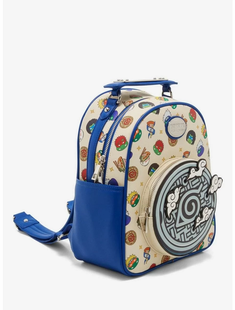 "Exclusive TMNT X Naruto Mini Backpack - BoxLunch Limited Edition Teenage Mutant Ninja Turtles Anime Crossover"