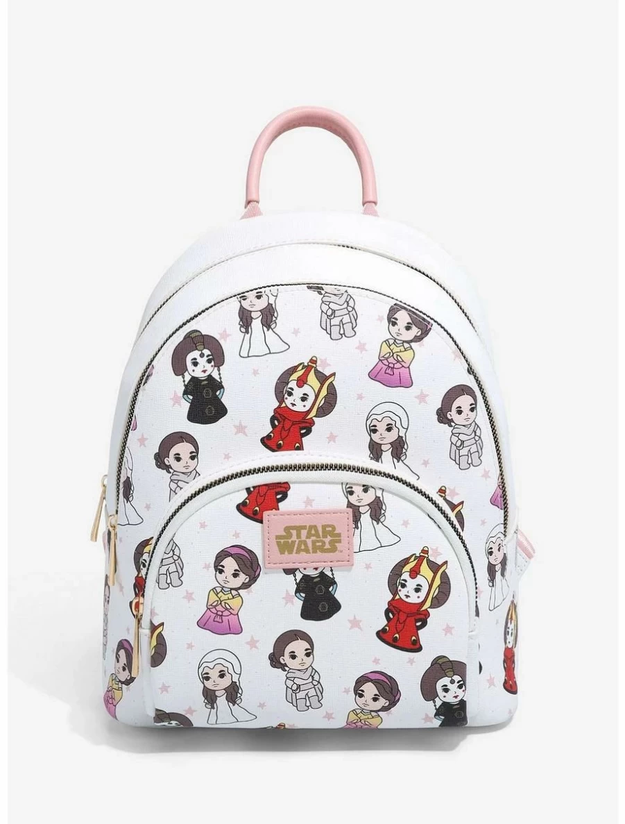 Star Wars Chibi Padme Mini Backpack - BoxLunch Exclusive Allover Print Fashion Bag