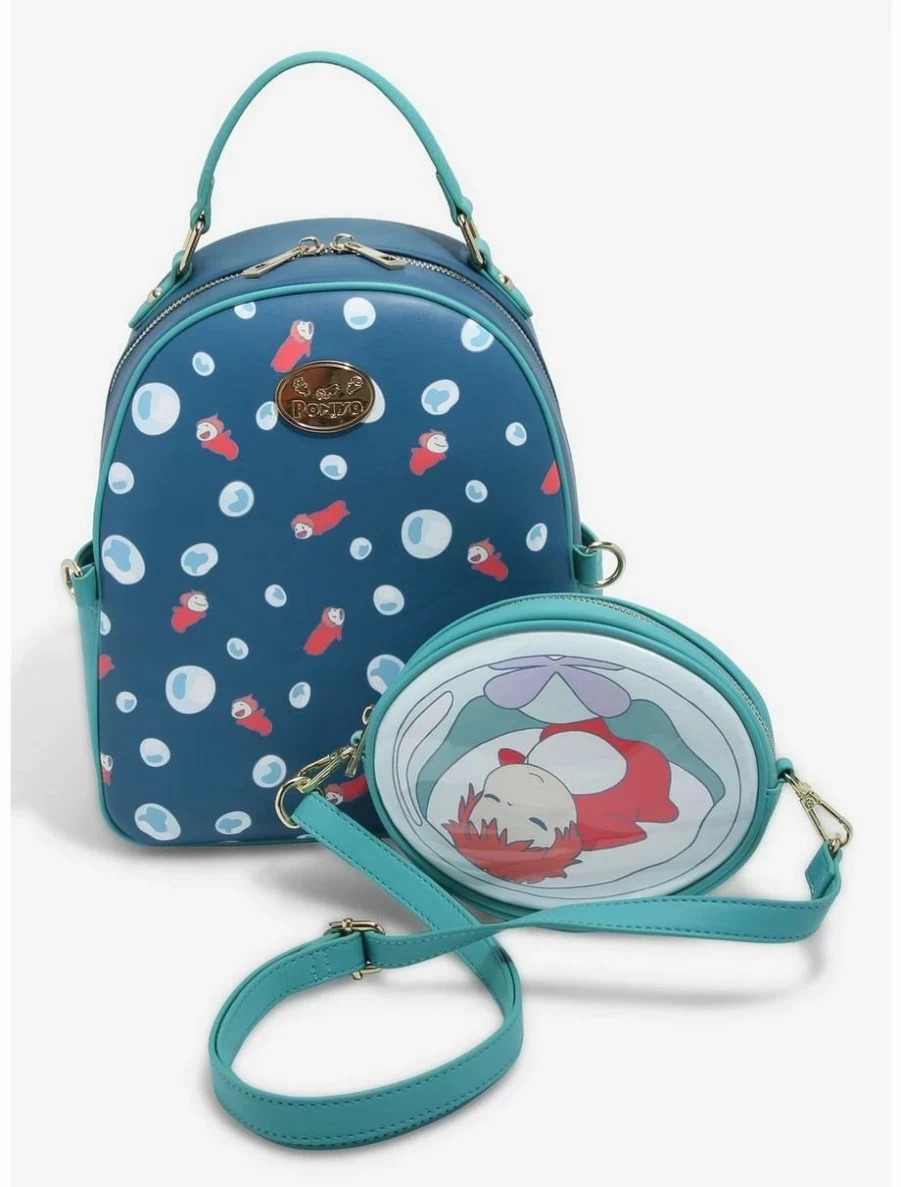 "Studio Ghibli Ponyo Bubble Mini Backpack & Crossbody Bag Set – BoxLunch Exclusive Anime Gift"