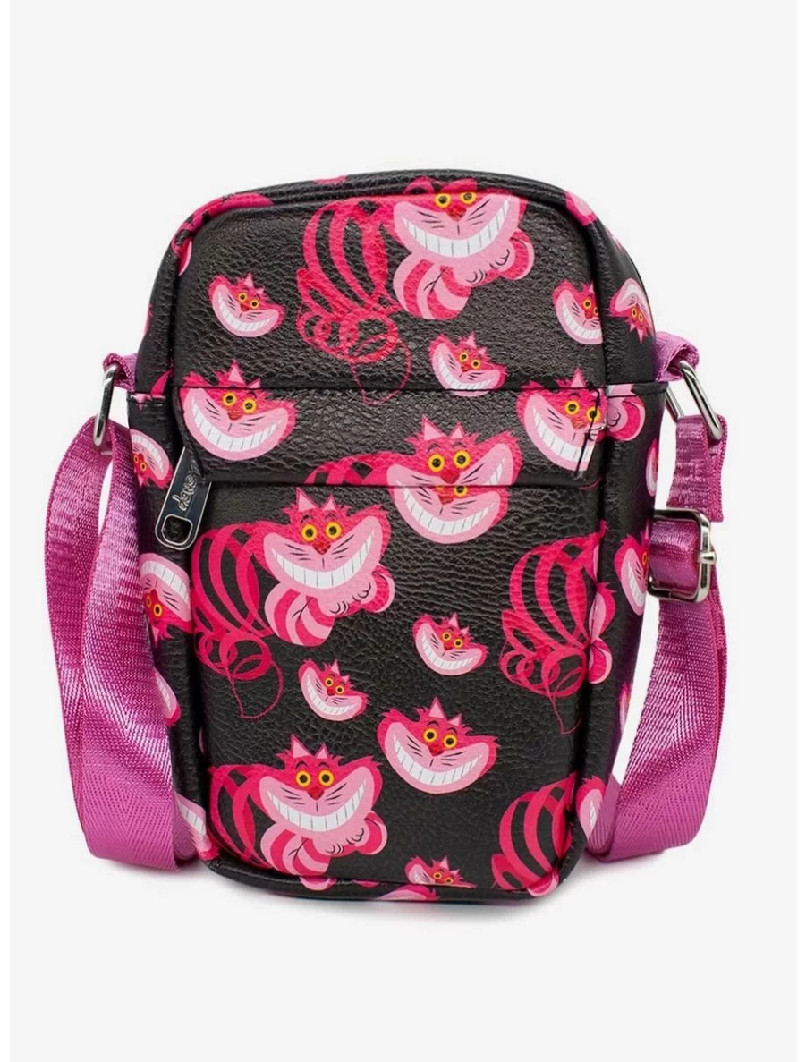 Disney Alice in Wonderland Cheshire Cat Vegan Leather Crossbody Purse for Women