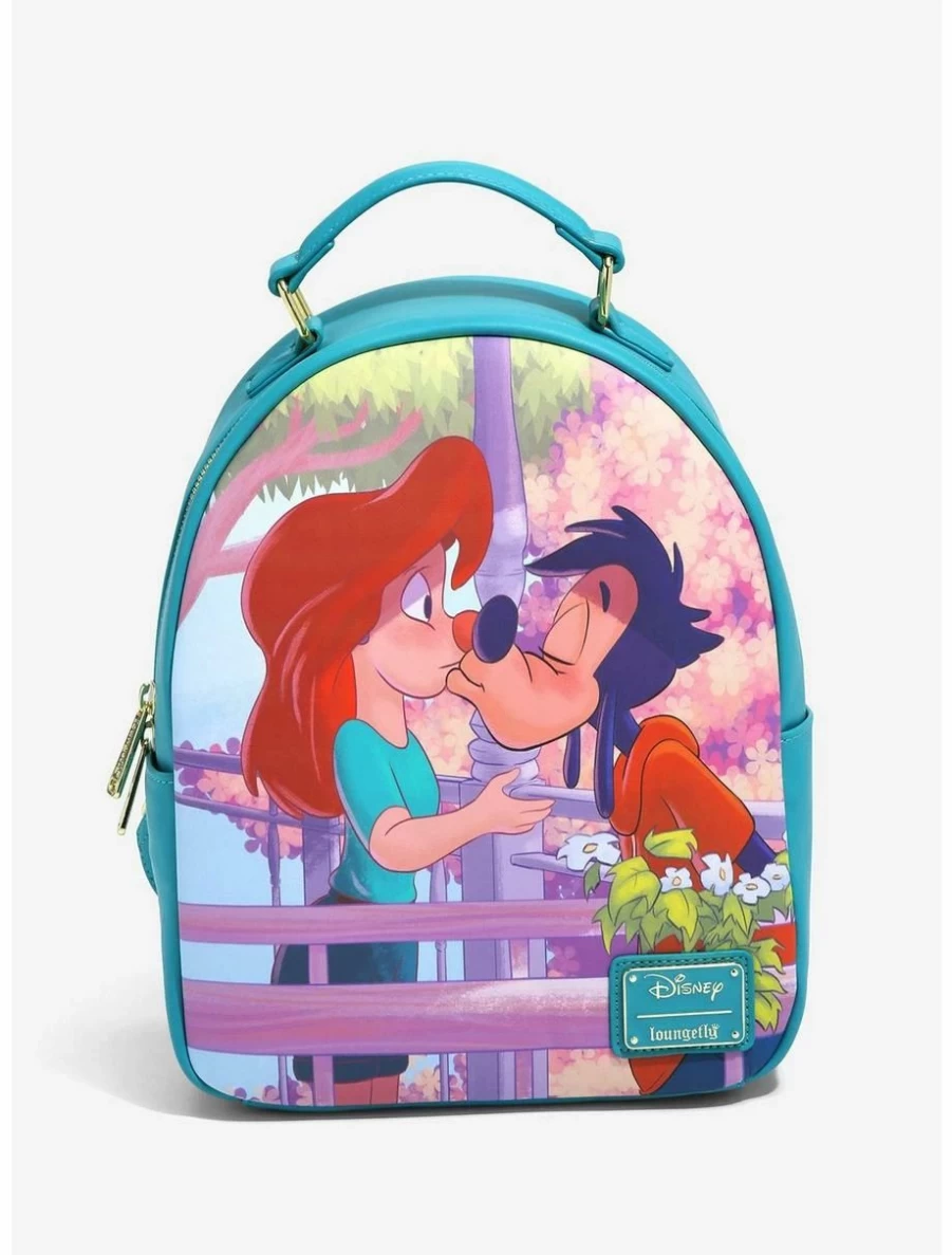 Loungefly Disney A Goofy Movie Roxanne & Max Kiss Mini Backpack - BoxLunch Exclusive Collectible