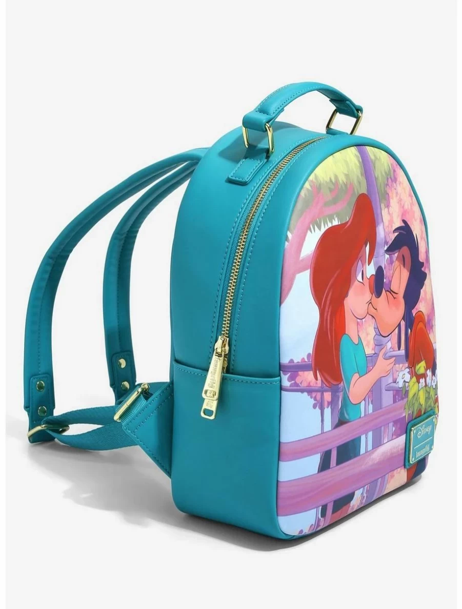 Loungefly Disney A Goofy Movie Roxanne & Max Kiss Mini Backpack - BoxLunch Exclusive Collectible