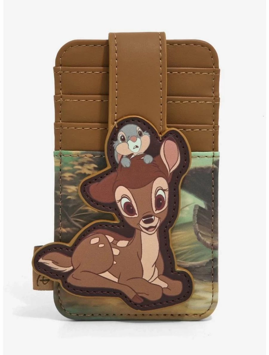 Disney Bambi & Thumper Peeking Cardholder Wallet by Loungefly - BoxLunch Exclusive Collectible