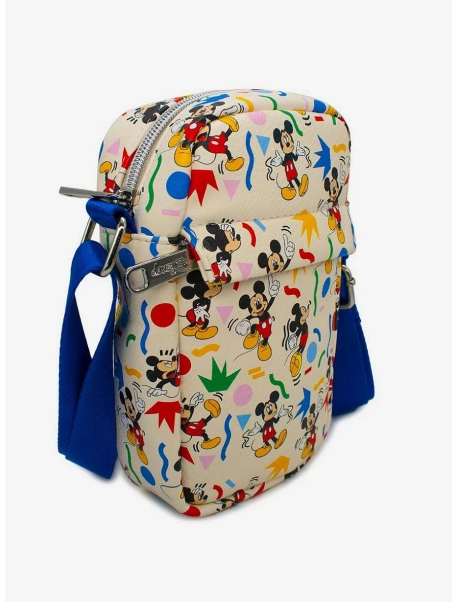 Disney Mickey Mouse Confetti Print Crossbody Bag - BoxLunch Exclusive Action Pose Design