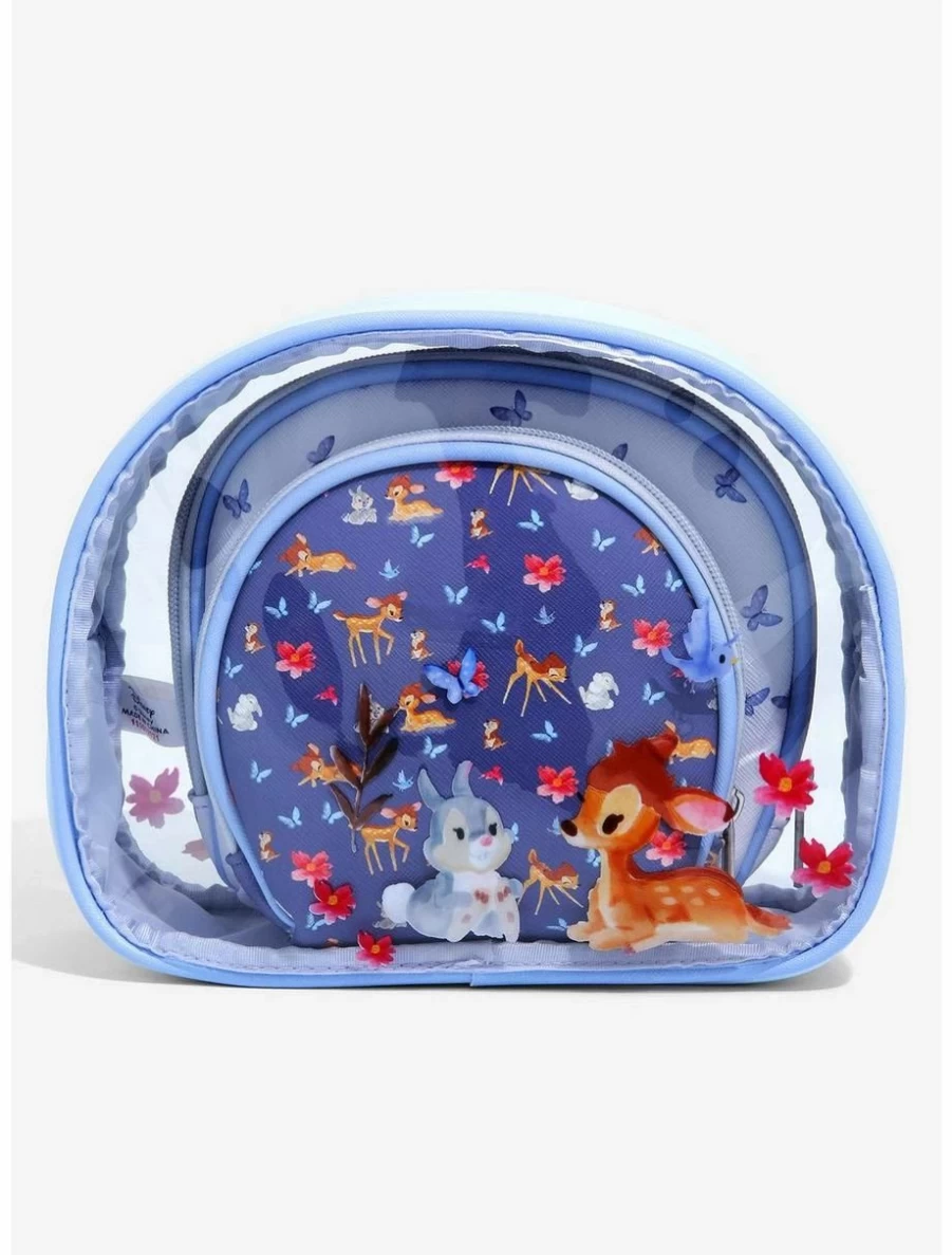 Disney Bambi Watercolor Cosmetic Bag Set - BoxLunch Exclusive Makeup Pouch Collection