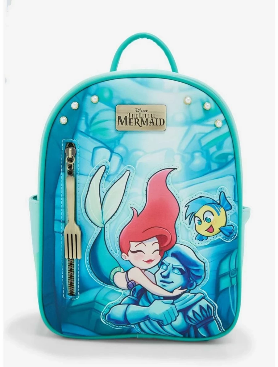 Disney The Little Mermaid Ariel & Prince Eric Mini Backpack – Limited Edition BoxLunch Exclusive Collectible Statue