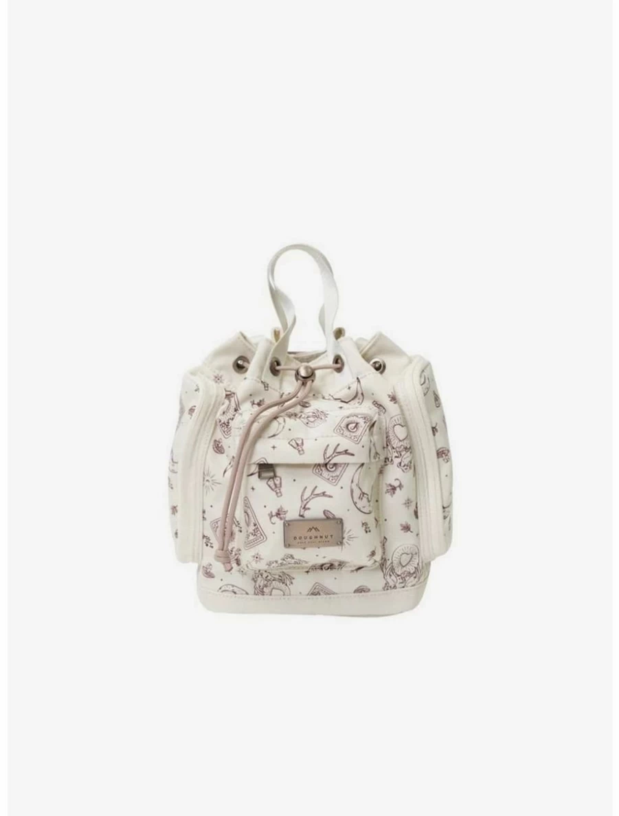 Mystic Club Series Convertible Doughnut Pyramid Cream X Brick Crossbody Bag