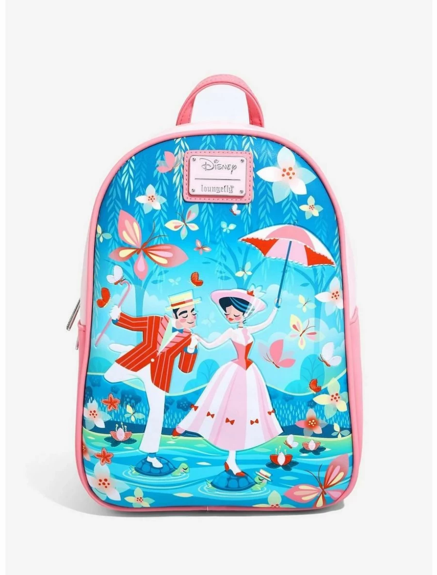 Loungefly Disney Mary Poppins Mini Backpack Featuring Bert & Mary - Official BoxLunch Exclusive
