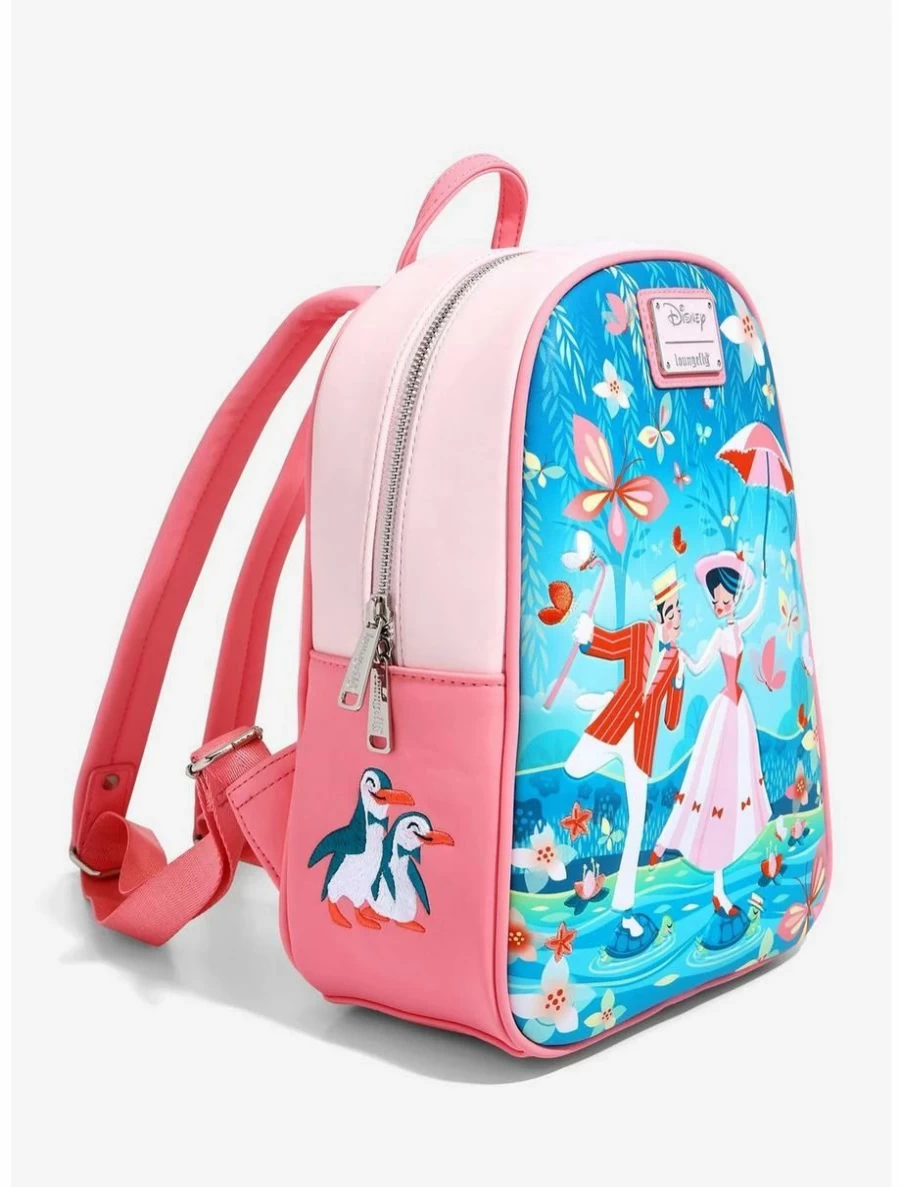 Loungefly Disney Mary Poppins Mini Backpack Featuring Bert & Mary - Official BoxLunch Exclusive