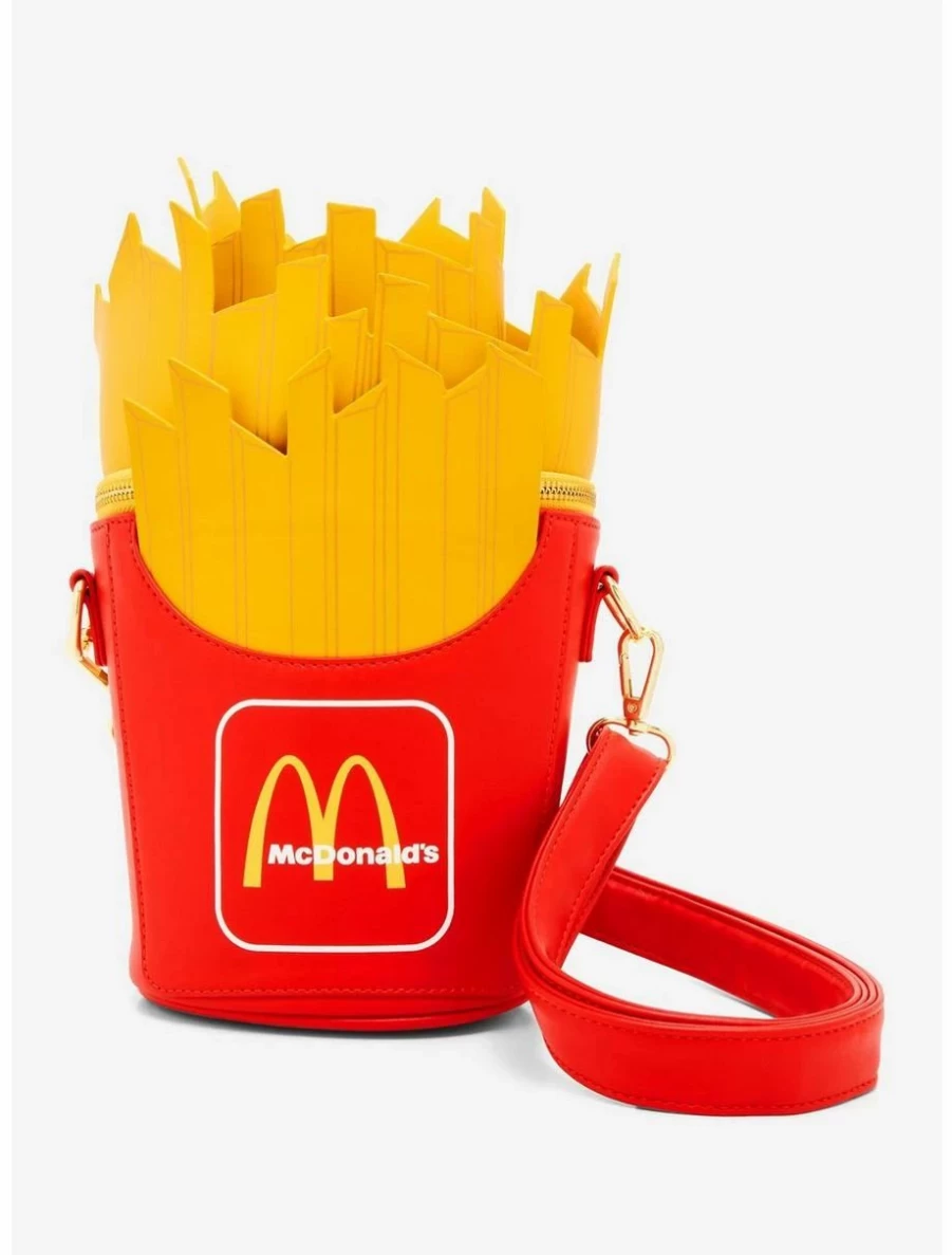 Loungefly McDonald's French Fries Crossbody Bag - Fast Food Themed Mini Backpack