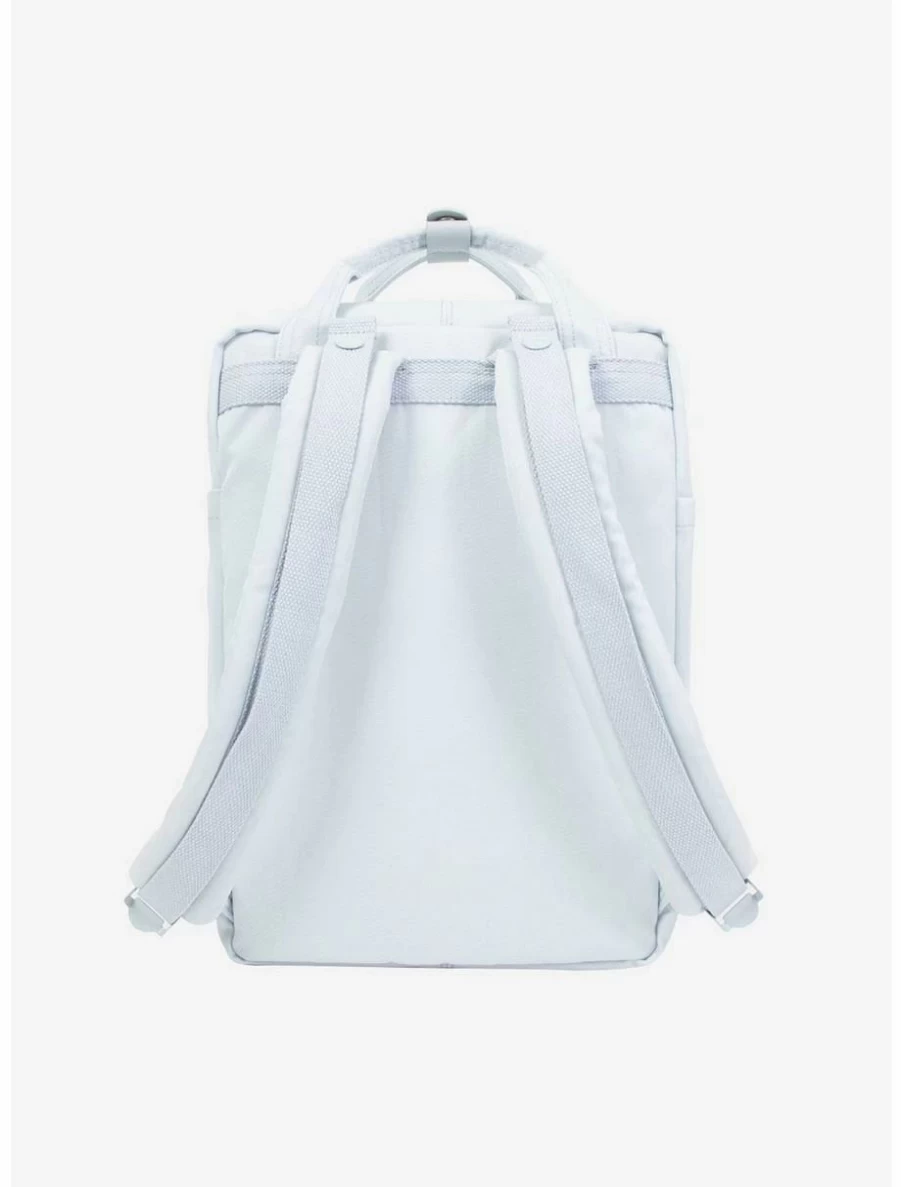 "Blue Lotus Ribbon Backpack - Stylish Doughnut Macaroon Sky X Design for Everyday Use"