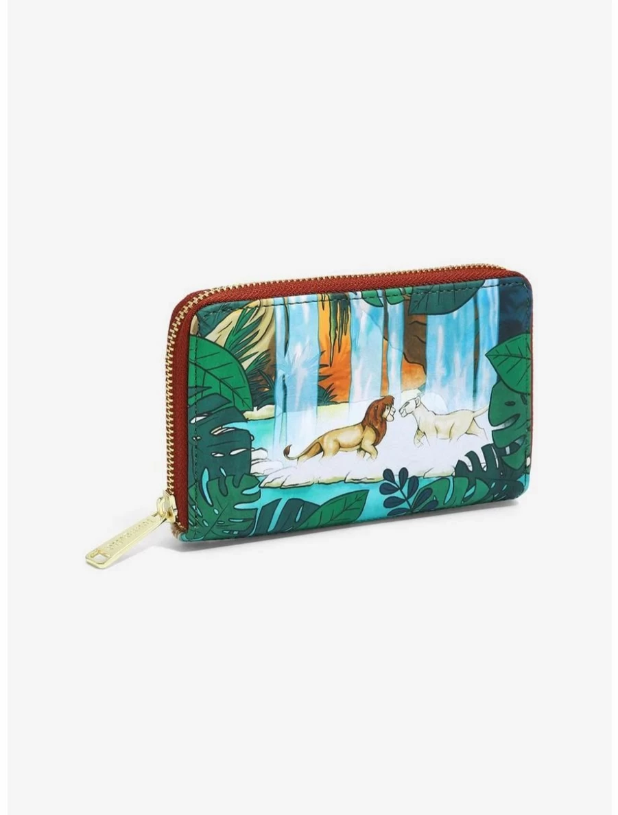 Loungefly Disney Lion King Simba & Nala Waterfall Zip Wallet – BoxLunch Exclusive Collectible