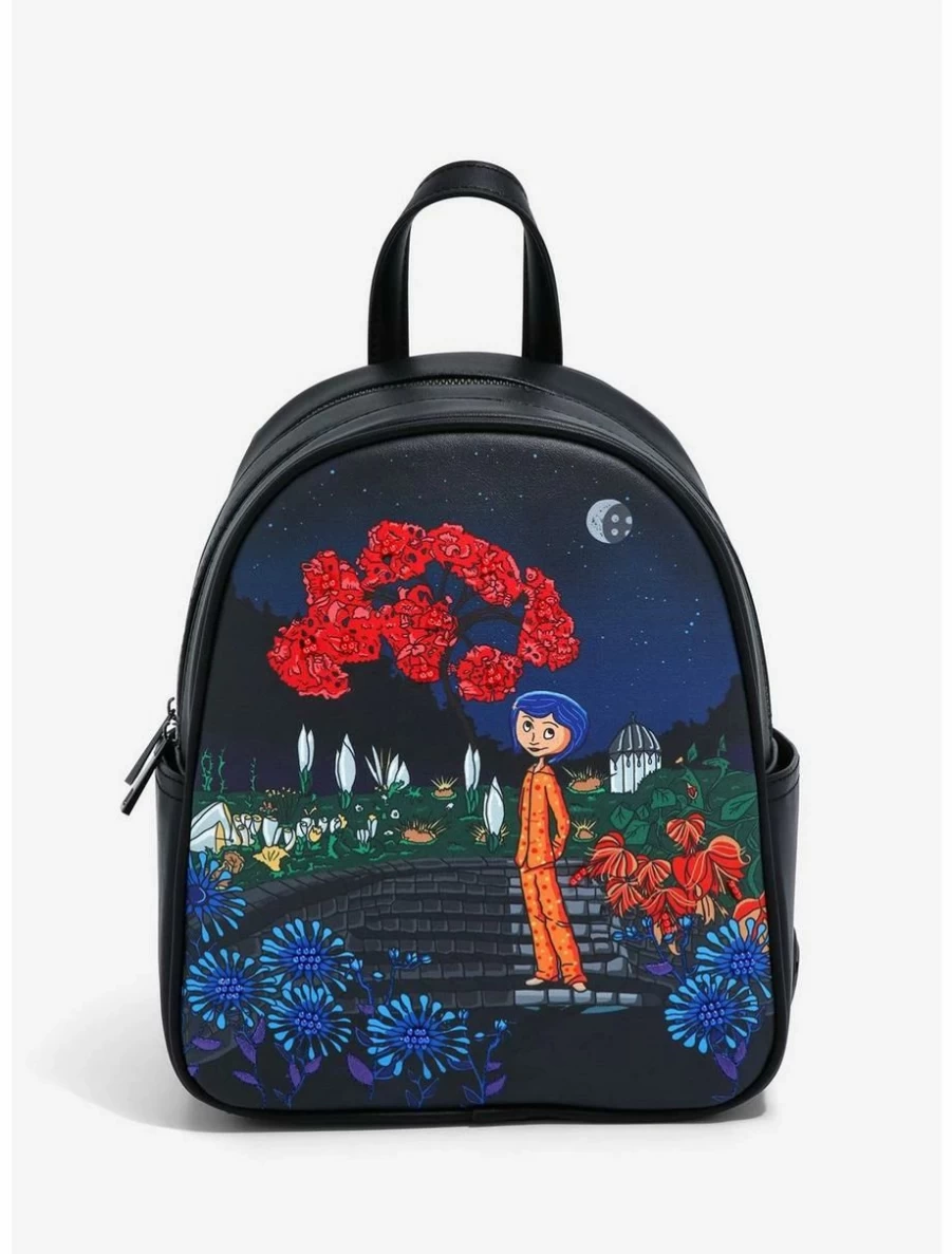 Coraline Mini Backpack Exclusive BoxLunch Edition - Lightweight Garden Theme Design