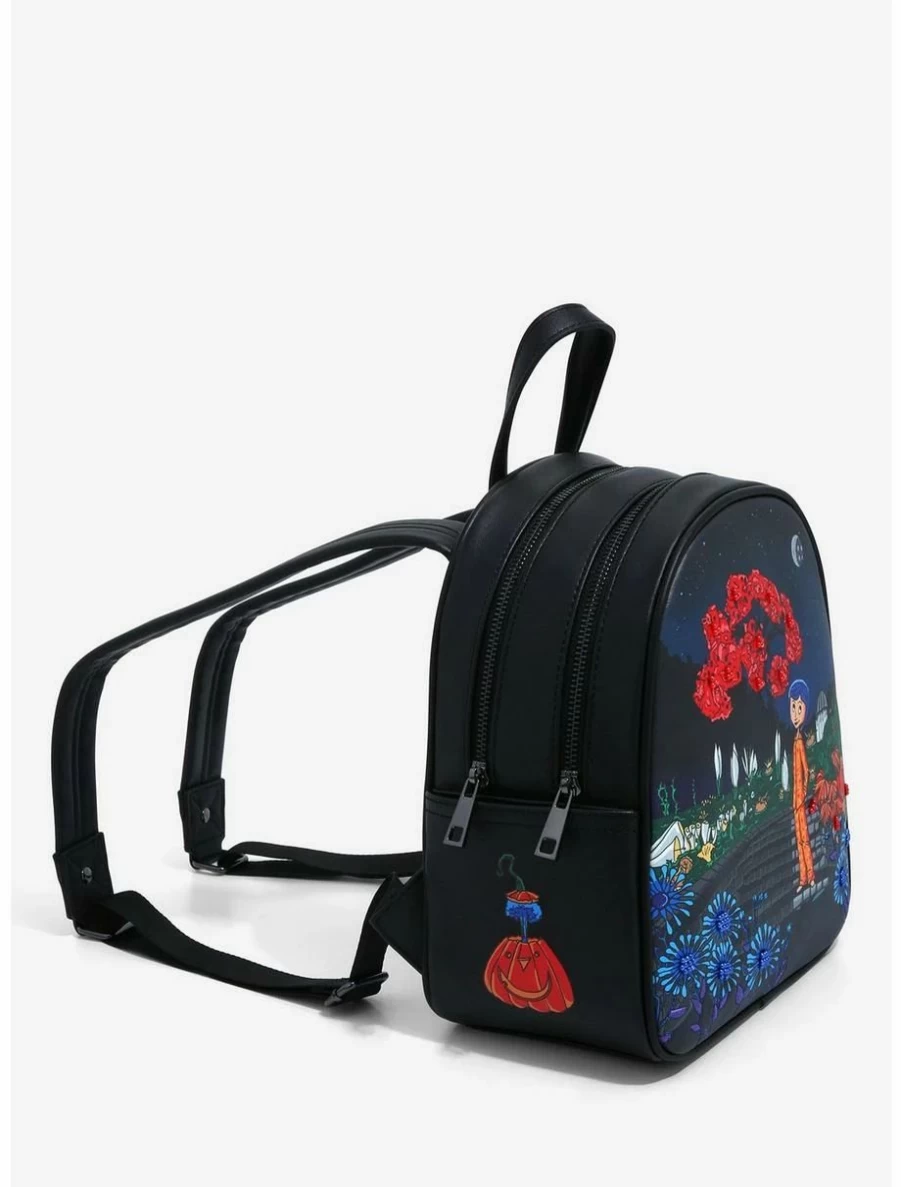 Coraline Mini Backpack Exclusive BoxLunch Edition - Lightweight Garden Theme Design